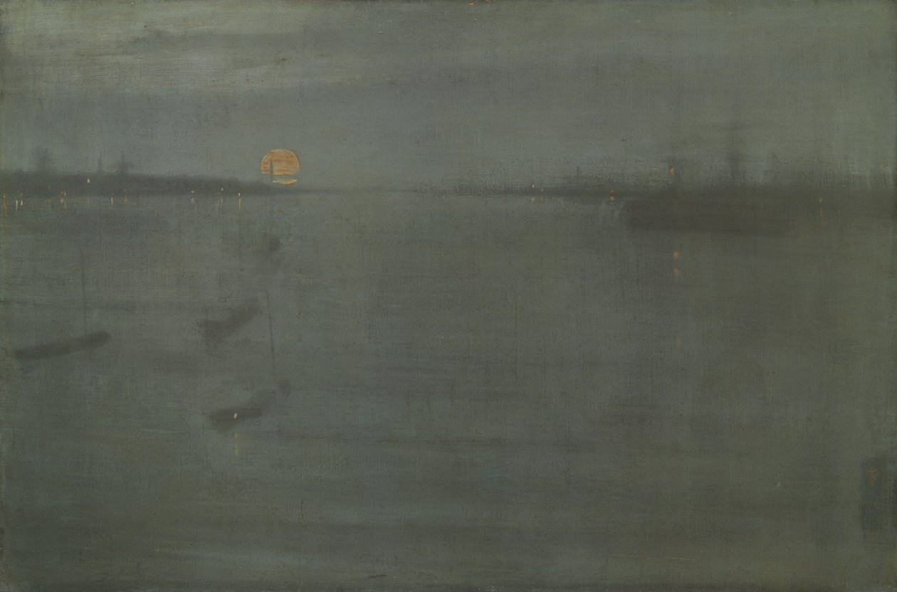 Nokturno: Modrá a zlatá - Southampton Water, 1872. od James Abbott McNeill Whistler