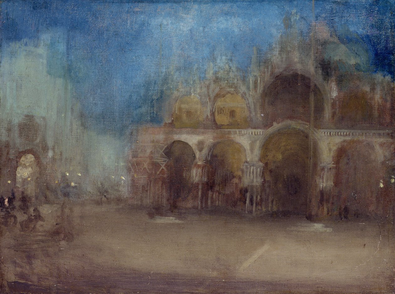 Nokturno, Modrá a zlatá, Svatý Marek, Benátky od James Abbott McNeill Whistler