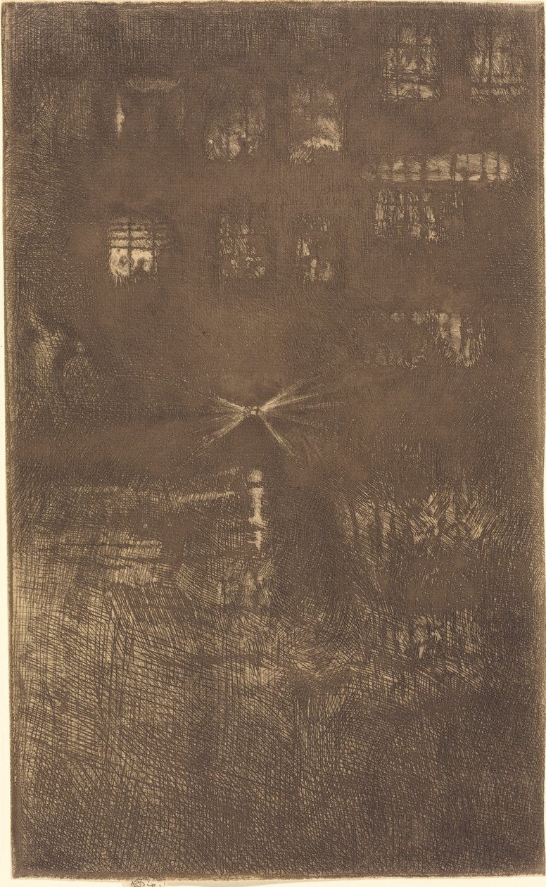 Nokturno: Taneční dům, 1889. od James Abbott McNeill Whistler