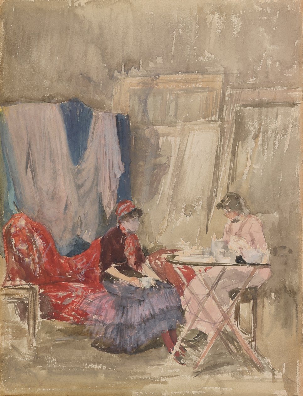 Poznámka v růžové a fialové - Studio, 1883-1884. od James Abbott McNeill Whistler