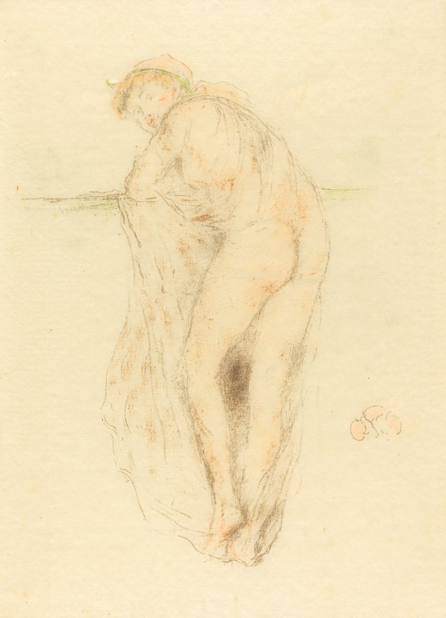 Nahá modelka, pohled zezadu, 1891. od James Abbott McNeill Whistler