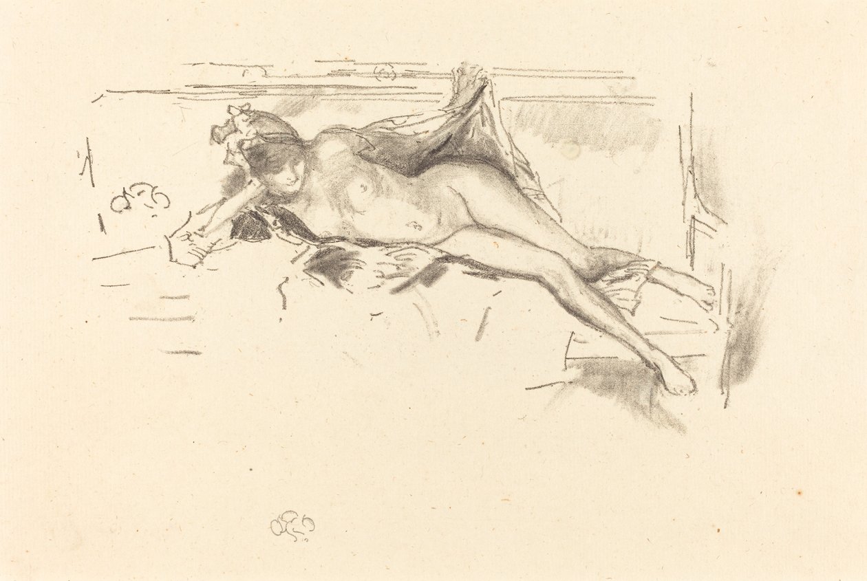 Nahá modelka, ležící, 1893. od James Abbott McNeill Whistler