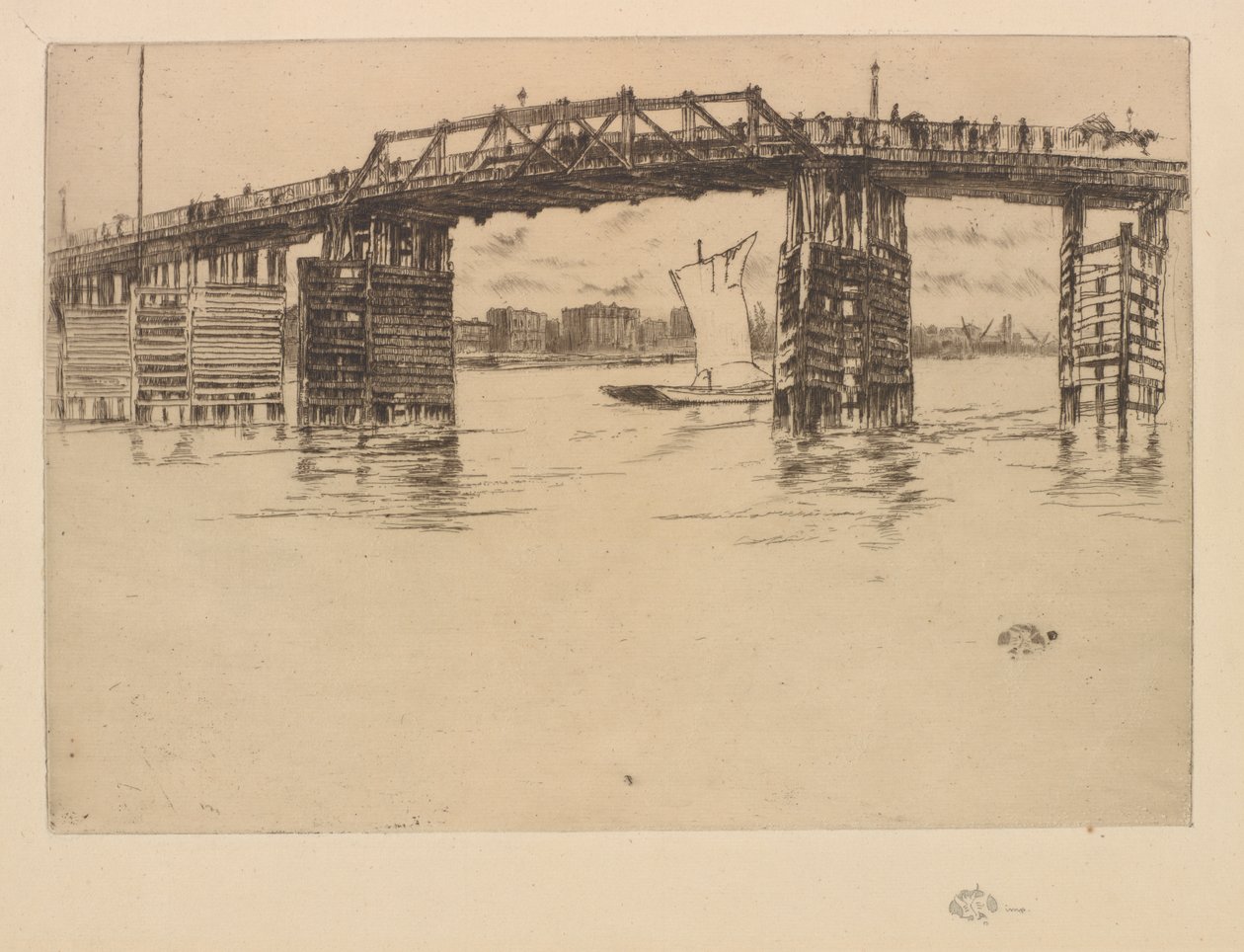 Starý most Battersea, 1879. od James Abbott McNeill Whistler
