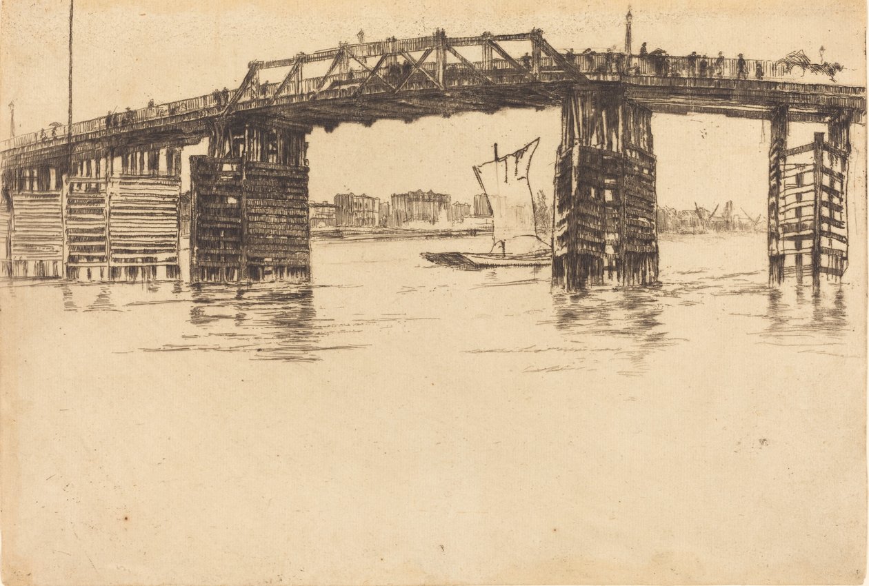 Starý most Battersea, 1879. od James Abbott McNeill Whistler