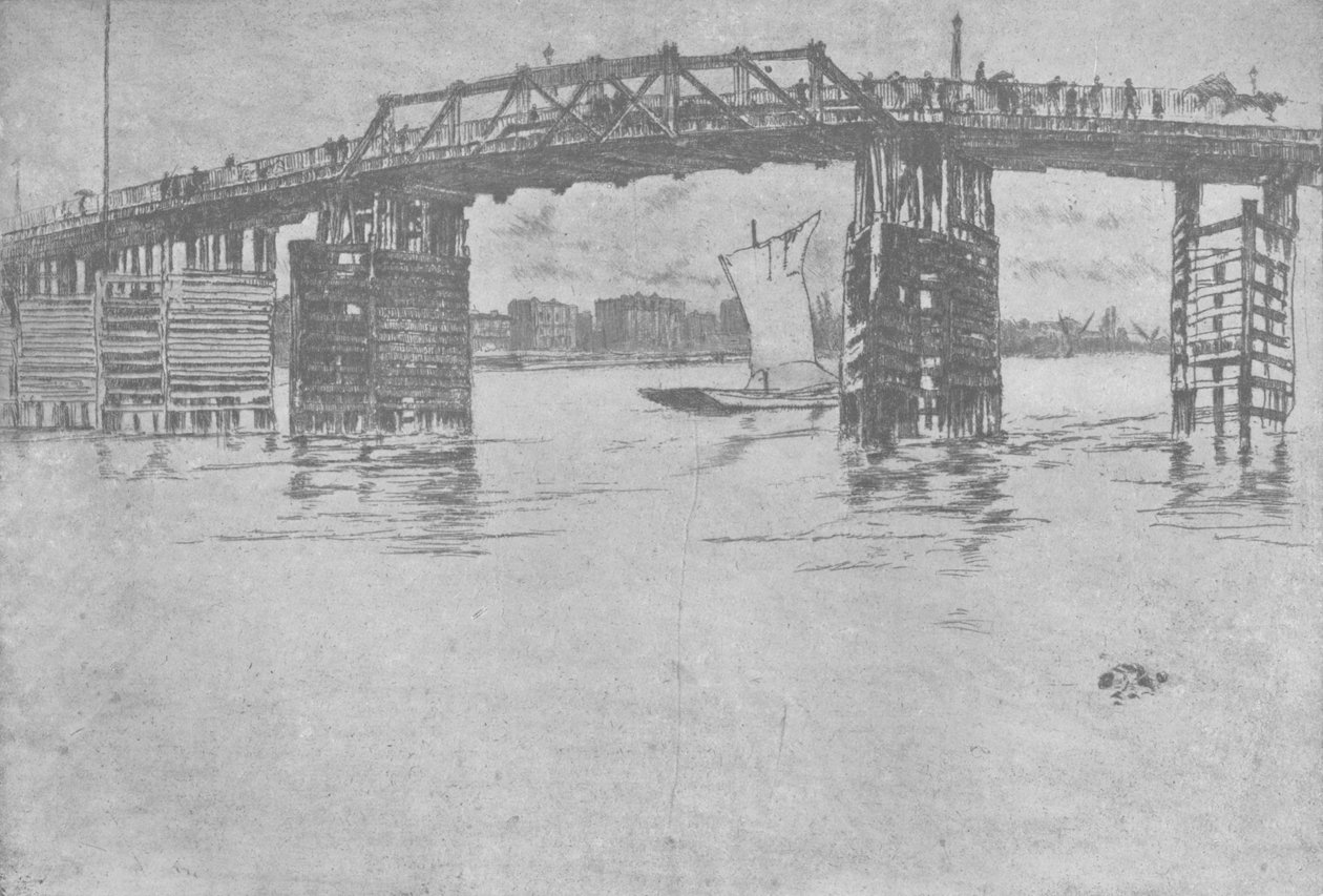 Starý most Battersea, 1879, 1904 od James Abbott McNeill Whistler