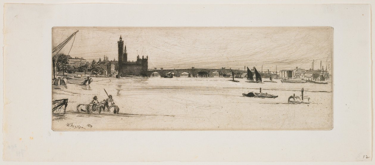Starý Westminsterský most od James Abbott McNeill Whistler