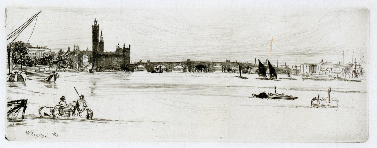 Starý Westminsterský most od James Abbott McNeill Whistler