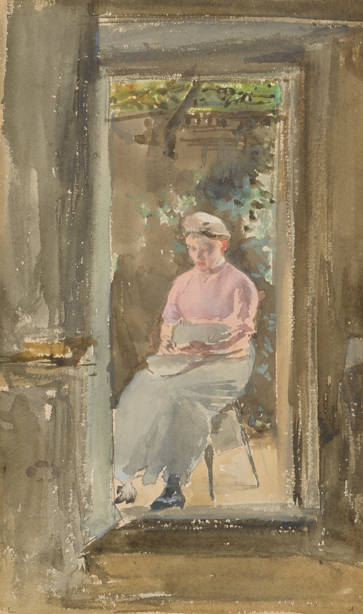 Růžová poznámka - loupaný hrášek, 1882-1884. od James Abbott McNeill Whistler