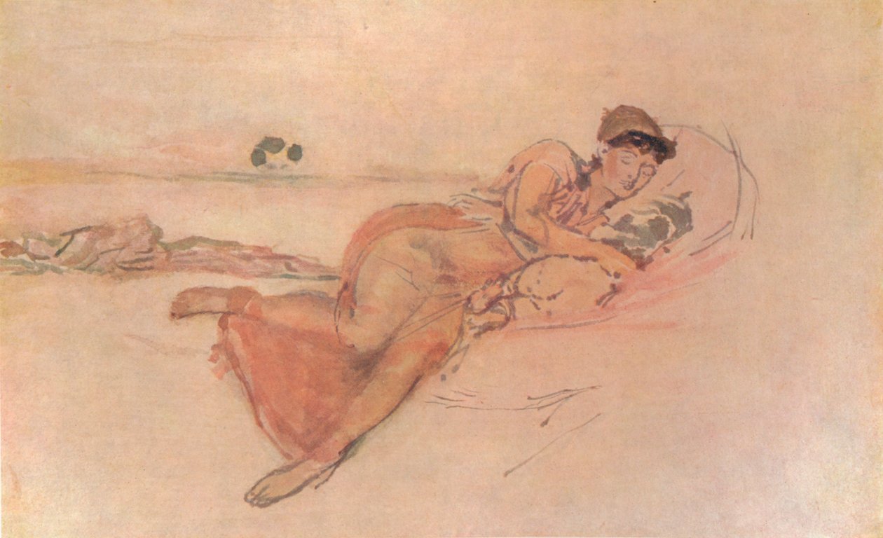 Pink and Rose, The Mothers Sleep, c1895, 1904 od James Abbott McNeill Whistler
