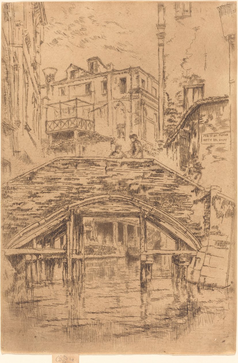 Piovanův most, 1880. od James Abbott McNeill Whistler