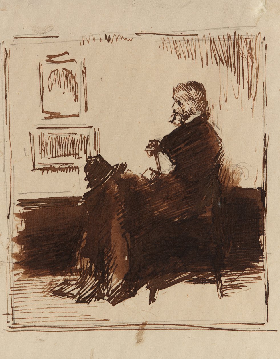 Portrétní skica Thomase Carlylea, 1872. od James Abbott McNeill Whistler