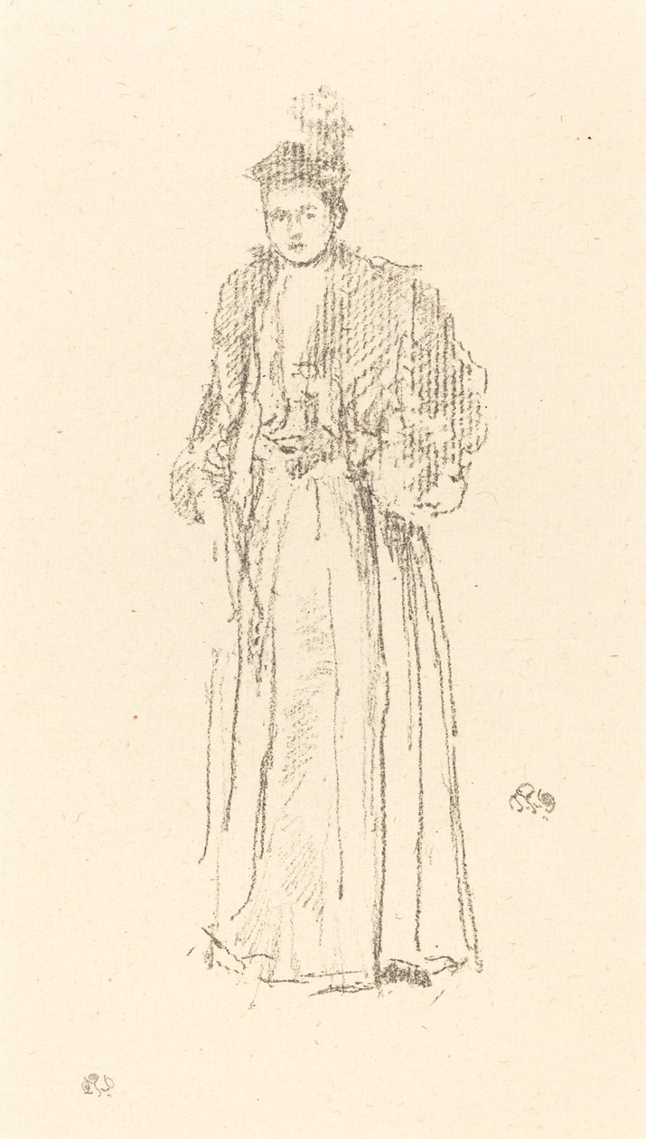 Portrétní studie: Slečna Charlotte R. Williamsová, 1892. od James Abbott McNeill Whistler