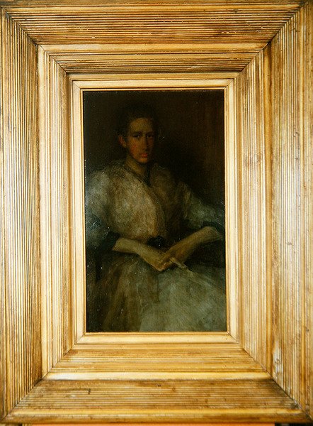 Portrét Ellen Sturgis Hooperové, kolem roku 1890 (olej na dřevěné desce) (viz také 419723) od James Abbott McNeill Whistler