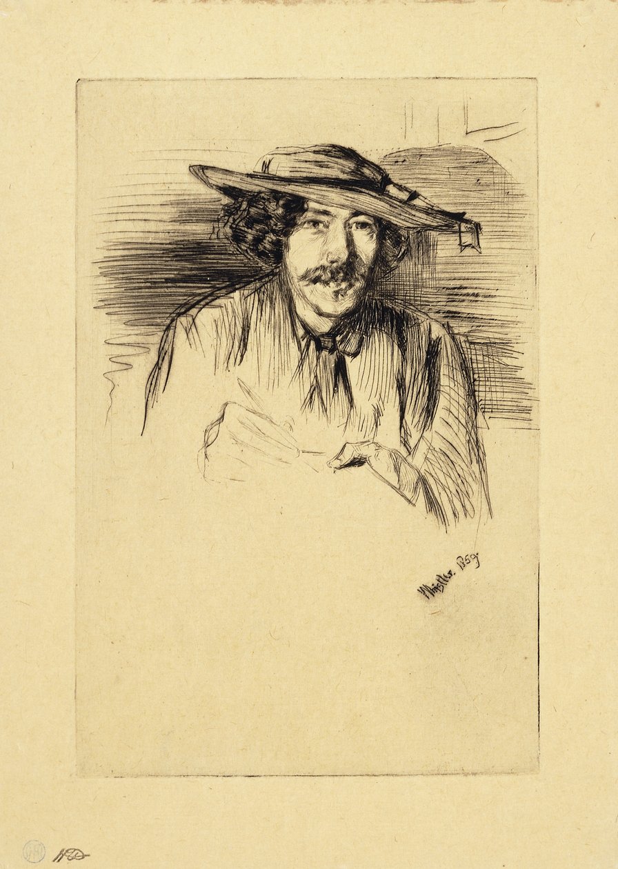 Portrét Whistlera, 1859 od James Abbott McNeill Whistler