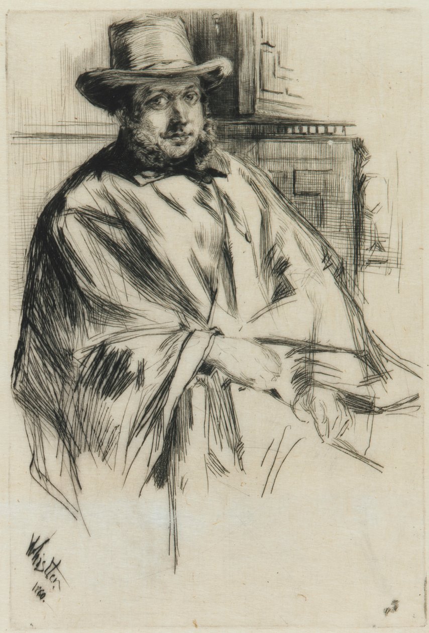 Portrét muže, od James Abbott McNeill Whistler
