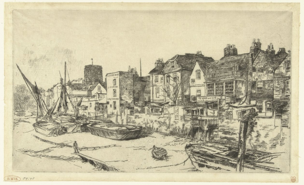 Hospoda na břehu Temže Adam a Eva od James Abbott McNeill Whistler