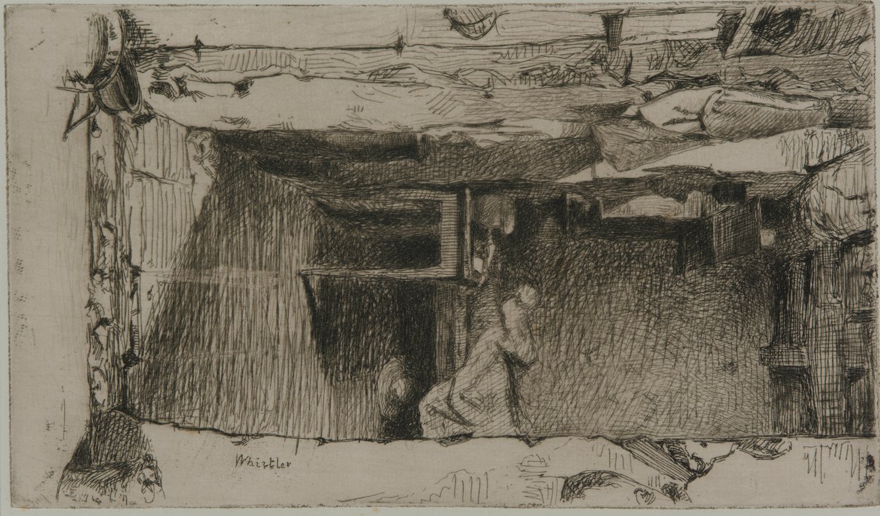 Rag Pickers, Mouffetard Quarter, Paříž, 1858. od James Abbott McNeill Whistler