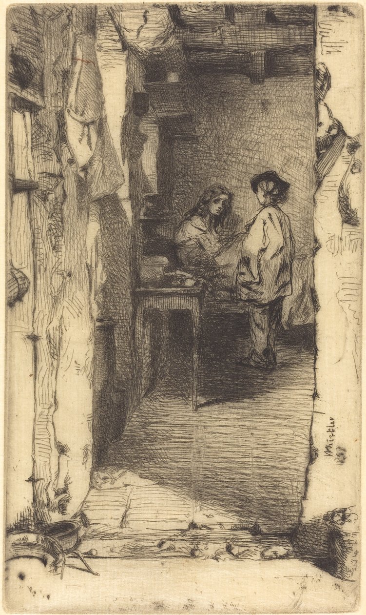 Rag Pickers, Mouffetard Quarter, Paříž, 1858. od James Abbott McNeill Whistler