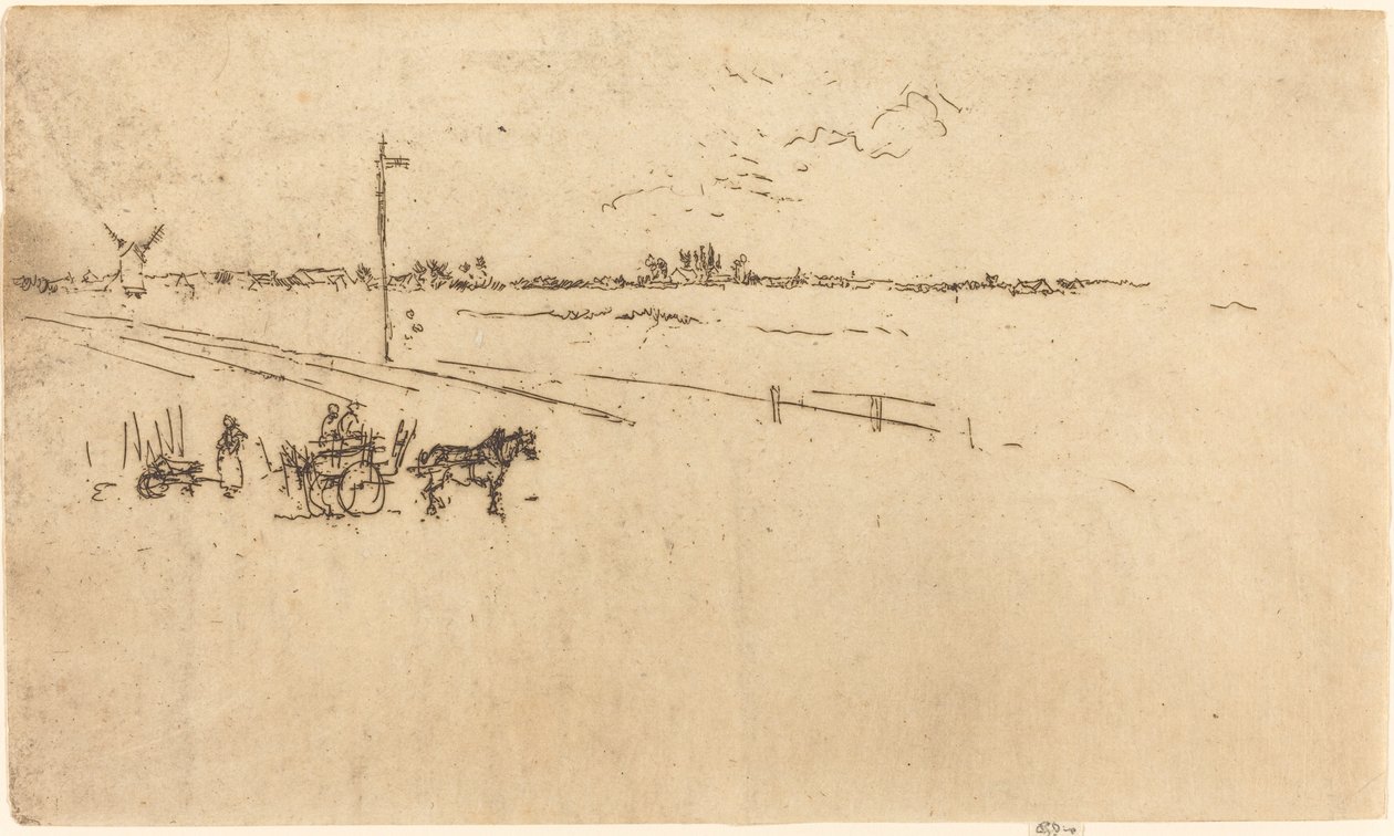 Nádraží, Voves, 1887. od James Abbott McNeill Whistler
