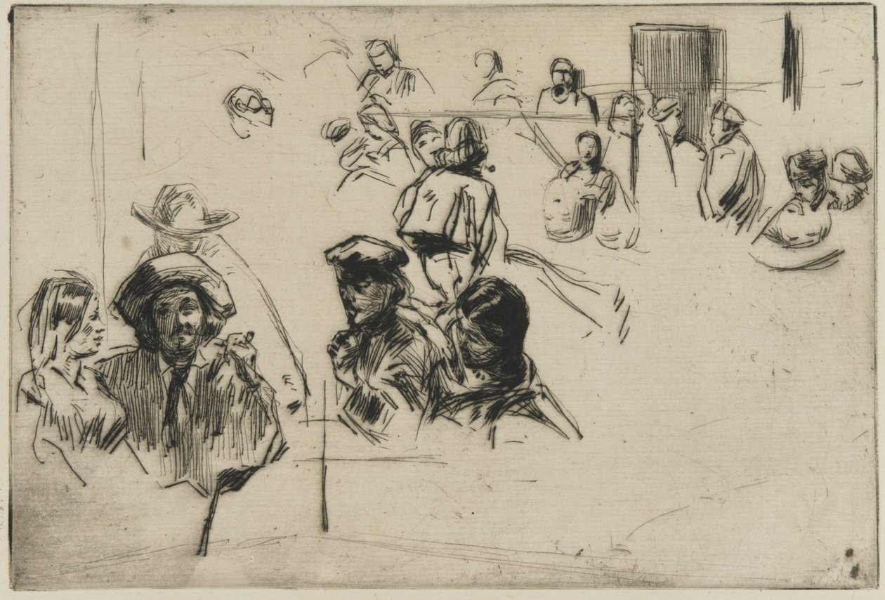 Ratcliffe Highway, 1861 (suchá jehla na papíře) od James Abbott McNeill Whistler