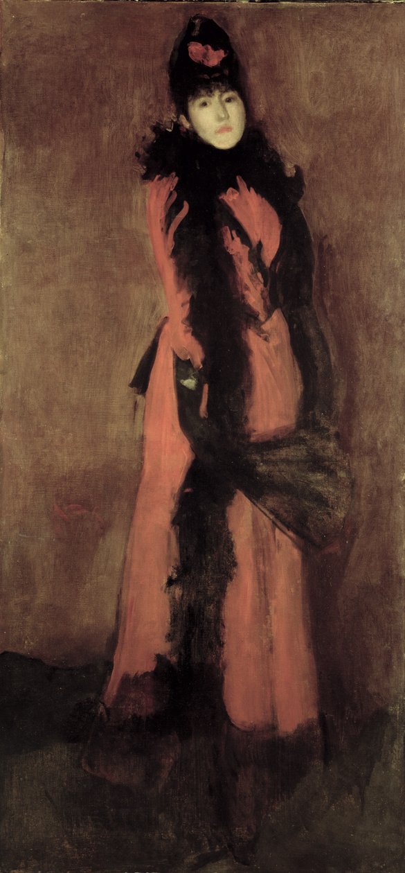 Červená a černá: Vějíř, 1891-94 od James Abbott McNeill Whistler