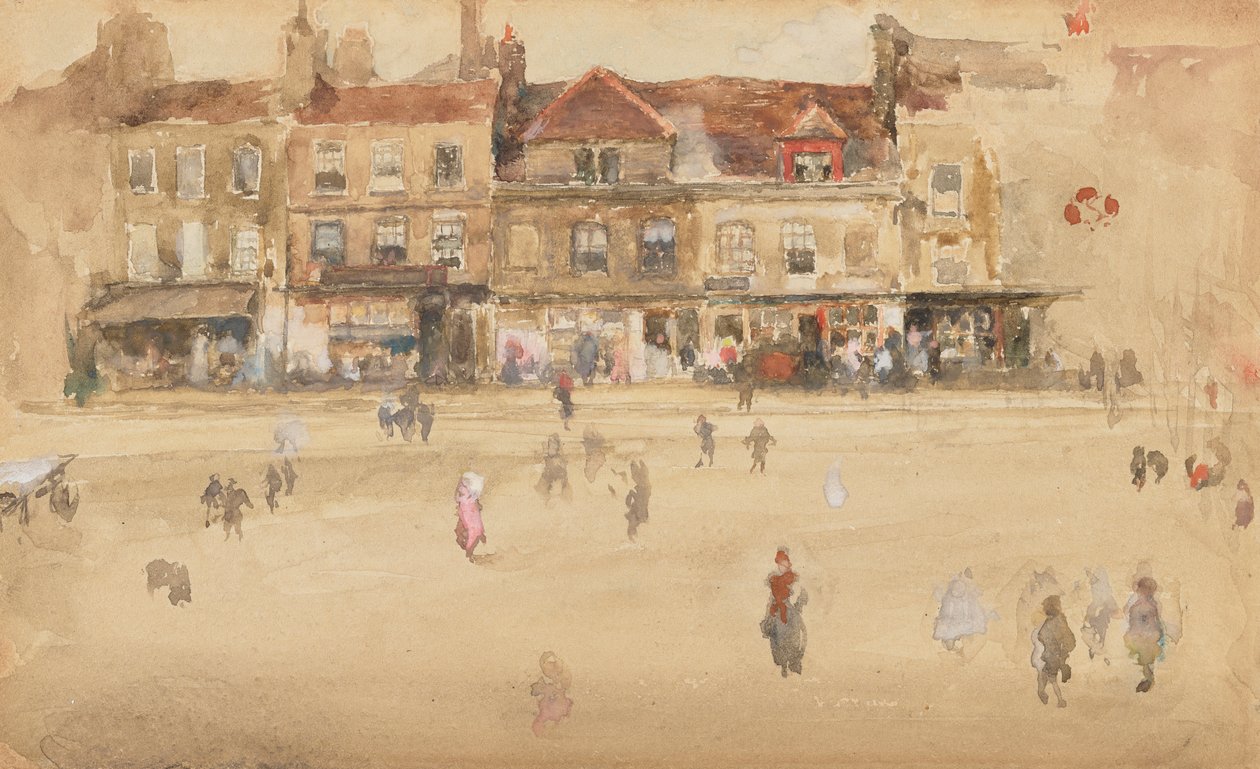 Red and Brown-Hoxton, 1885-1886. od James Abbott McNeill Whistler
