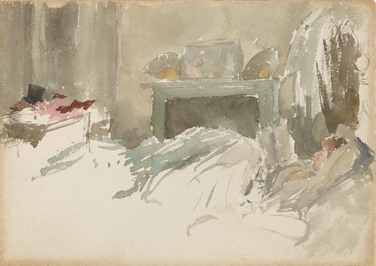 Odpočinek v posteli, 1883-1884. od James Abbott McNeill Whistler
