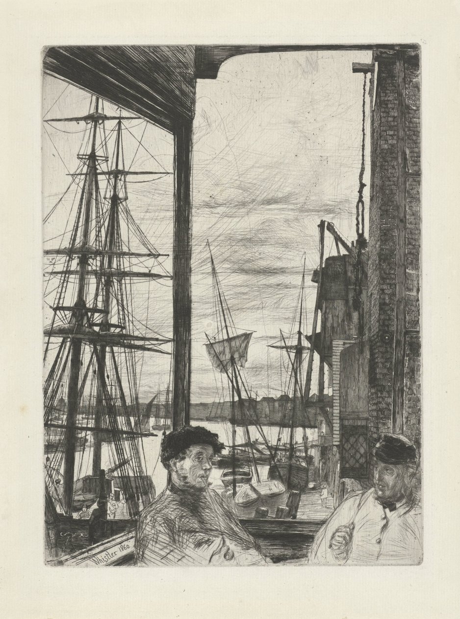 Rotherhithe Šestnáct leptů scén na Temži a dalších témat (název série) od James Abbott McNeill Whistler
