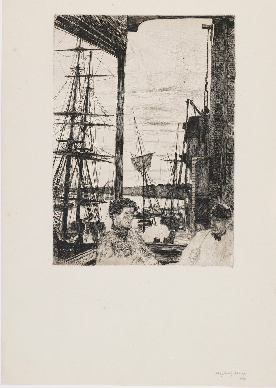 Rotherhithe, 1860. od James Abbott McNeill Whistler