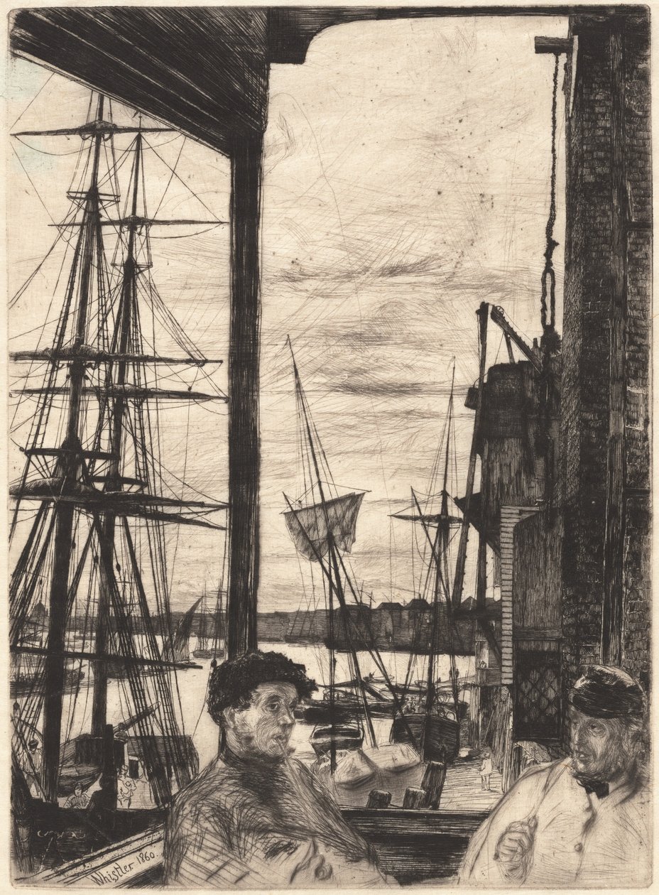 Rotherhithe, 1860. od James Abbott McNeill Whistler