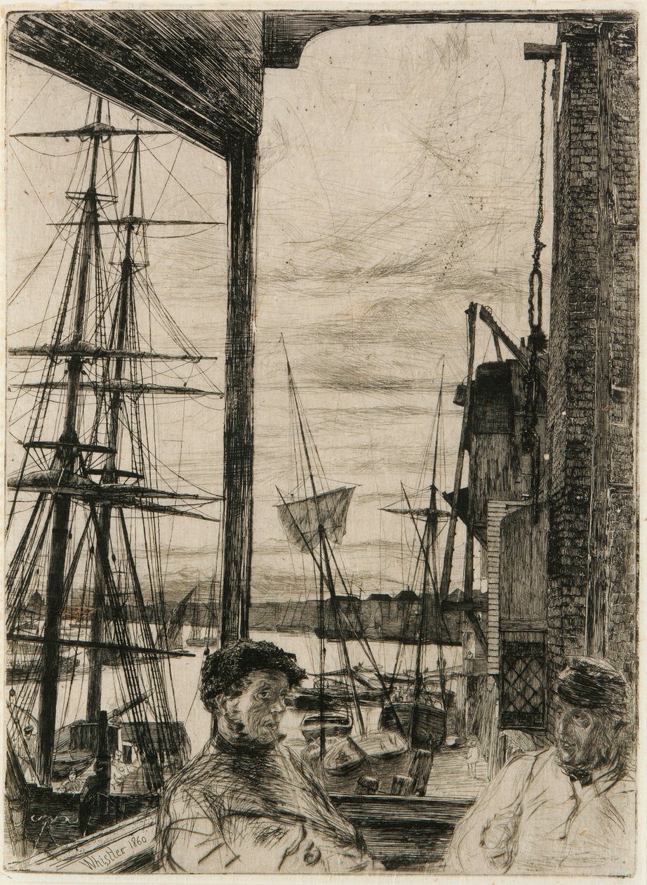Rotherhithe, 1860. od James Abbott McNeill Whistler