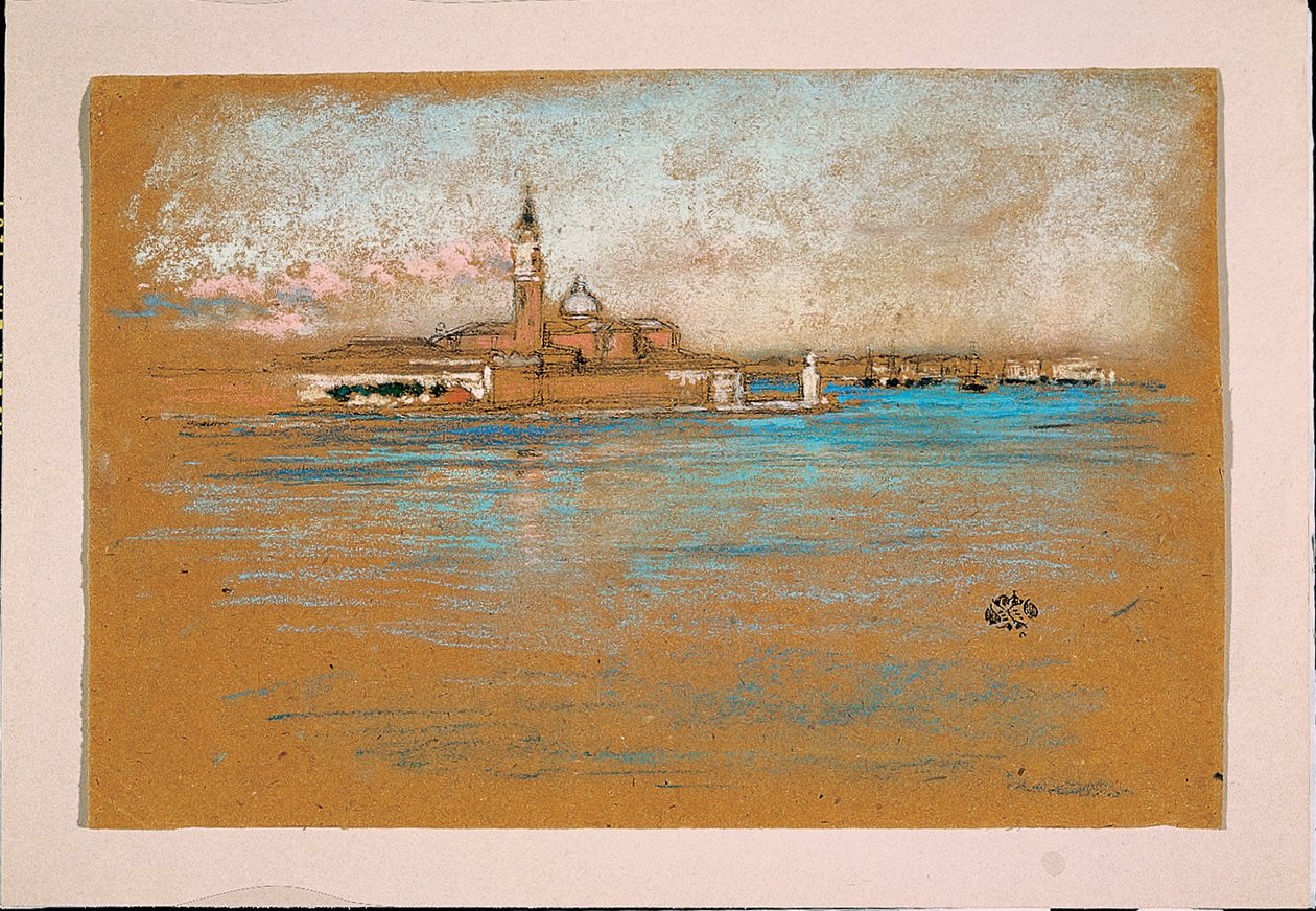 San Giorgio Maggiore, Benátky, 1880 od James Abbott McNeill Whistler