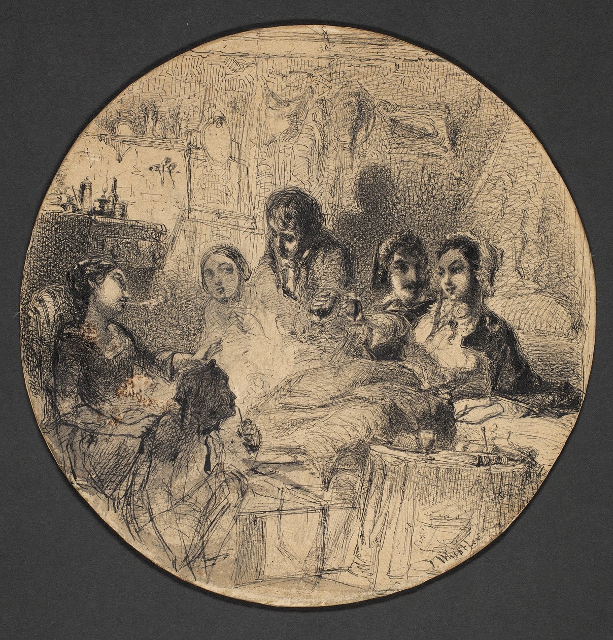 Scéna z bohémského života, 1855-57 od James Abbott McNeill Whistler