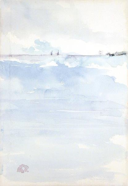 Přímořská krajina (akvarel na papíře) od James Abbott McNeill Whistler