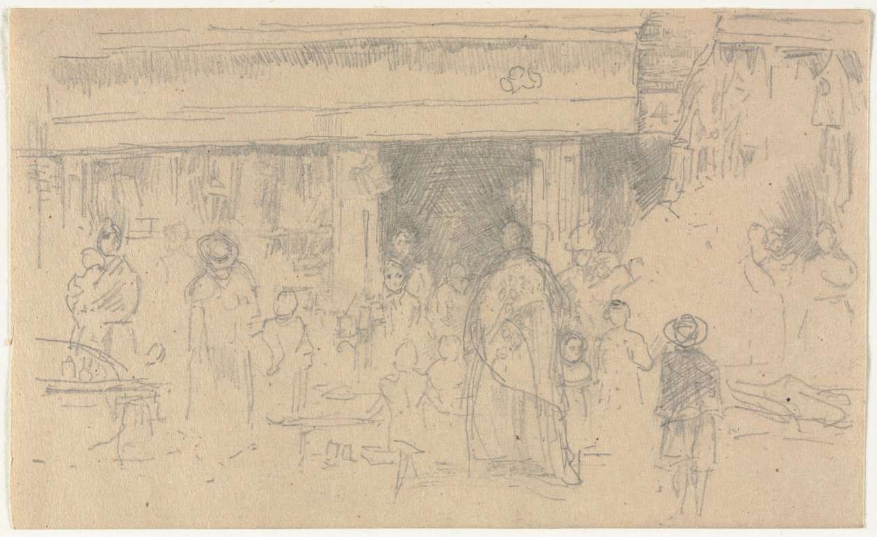 Obchody v Chesteru. od James Abbott McNeill Whistler