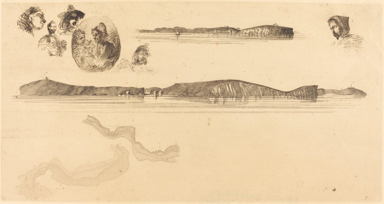 Sketches on the Coast Survey Plate, 18541855. od James Abbott McNeill Whistler