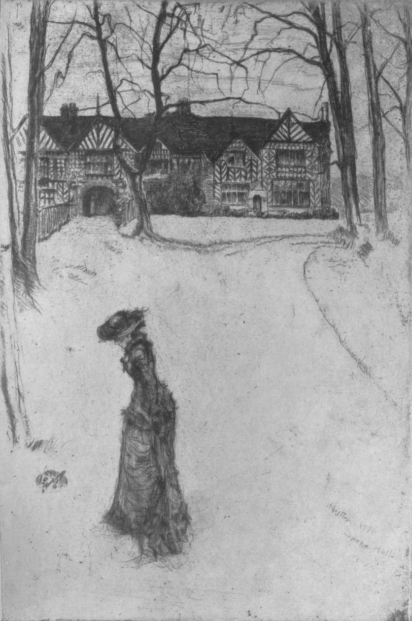 Speke Hall, 1870, 1904 od James Abbott McNeill Whistler