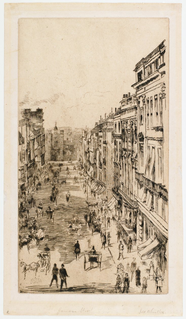 St. Jamesova ulice od James Abbott McNeill Whistler