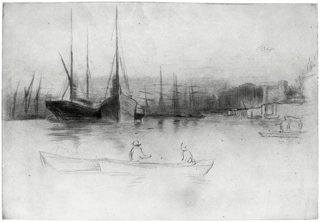 Parníky z věže, 1875 1904. od James Abbott McNeill Whistler