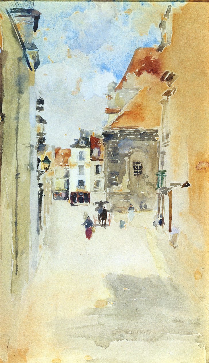 Street Scene, c.1888 (wc na papíře) od James Abbott McNeill Whistler