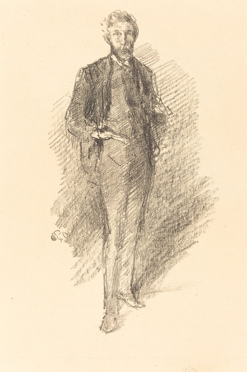 Studie: Joseph Pennell, 1896. od James Abbott McNeill Whistler