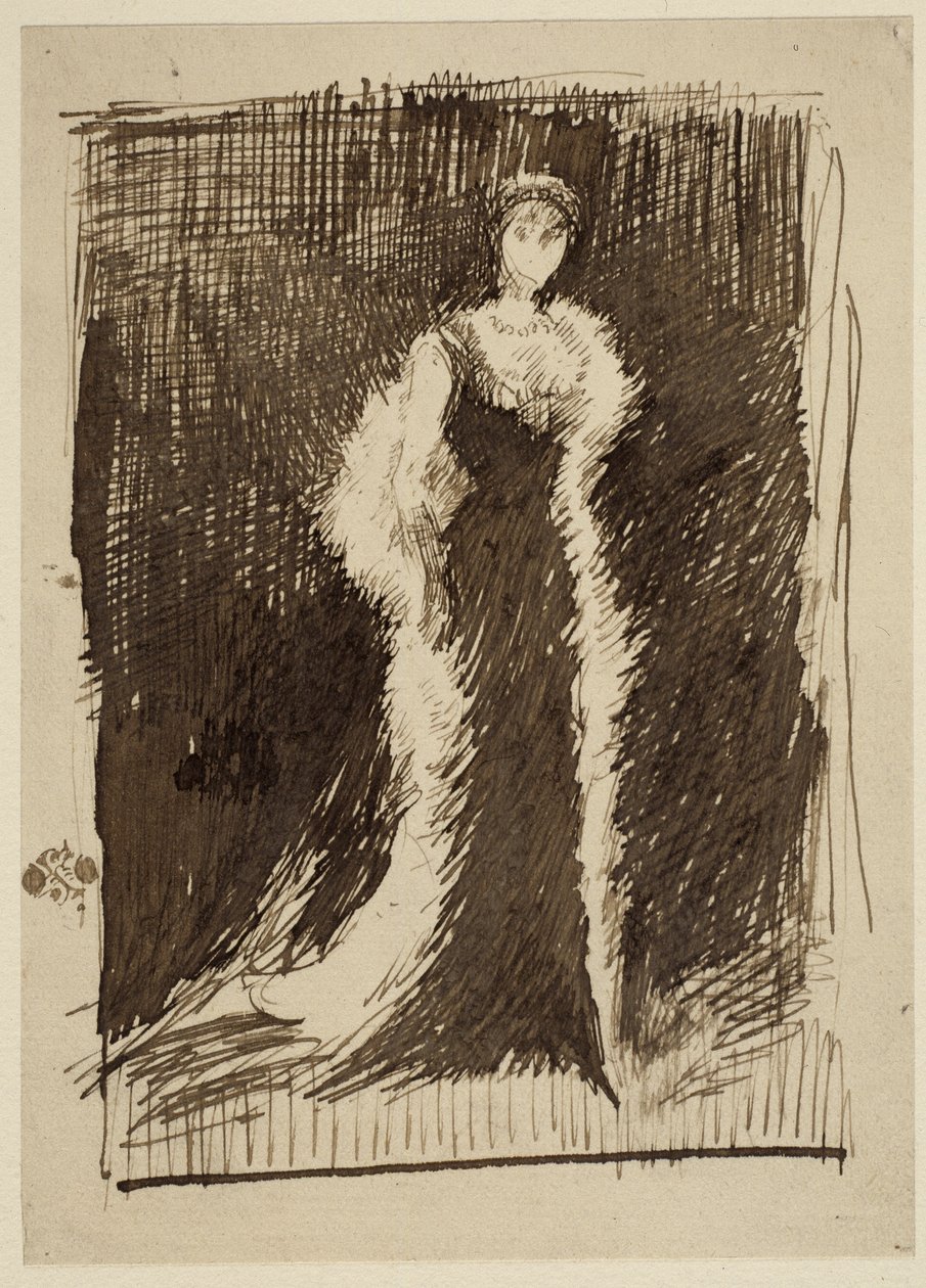 Studie pro aranžmá v černém: Lady Meux, 1881 od James Abbott McNeill Whistler