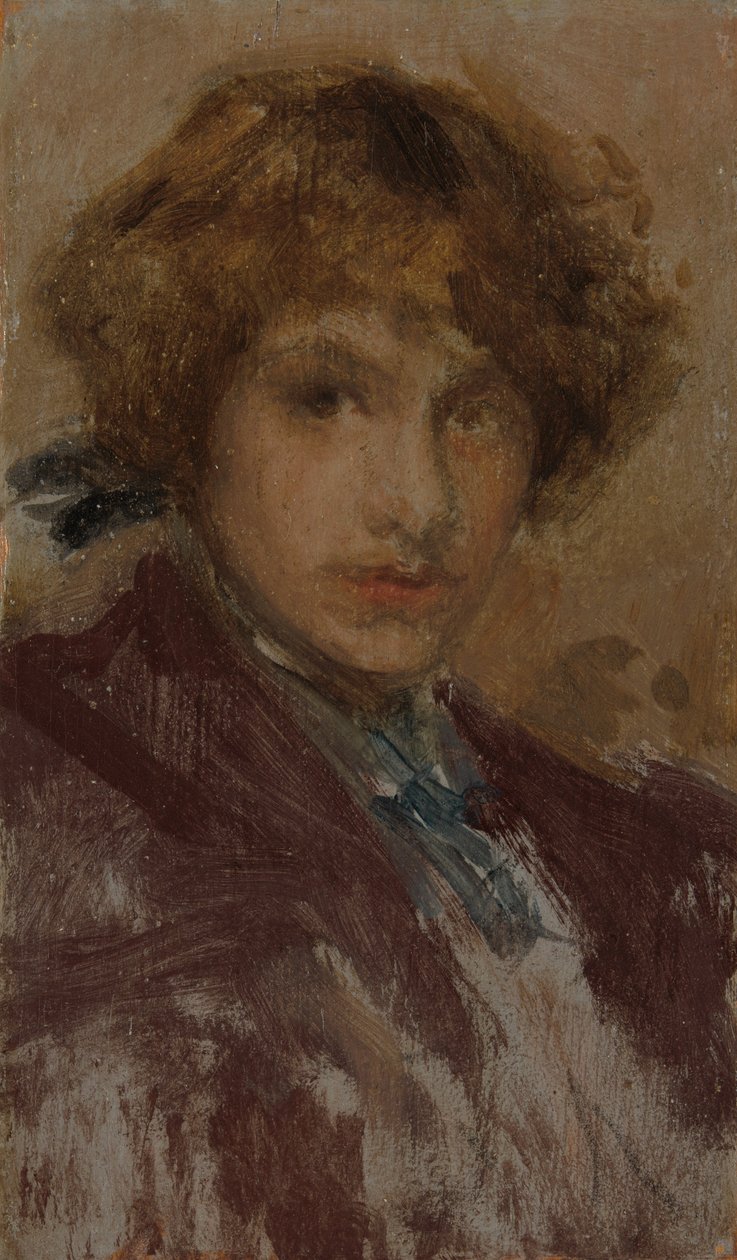 Studie dívčí hlavy a ramen, 189697. od James Abbott McNeill Whistler