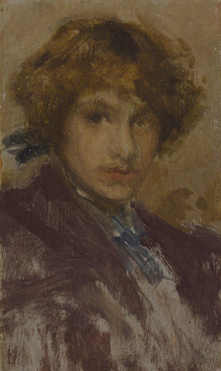 Studie hlavy a ramen mladé dívky od James Abbott McNeill Whistler