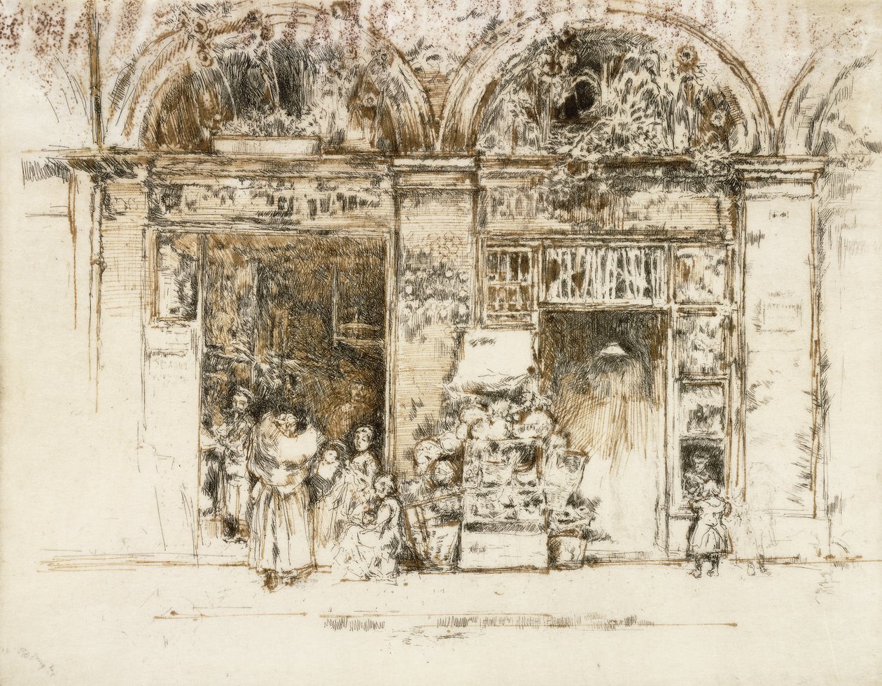 Slunečnice, Rue des Beaux-Arts, kolem 1892-93 od James Abbott McNeill Whistler