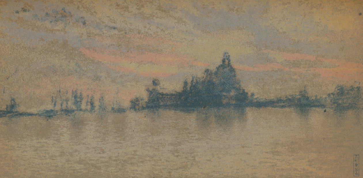 Západ slunce: Benátky, c1880 1903-1904 od James Abbott McNeill Whistler