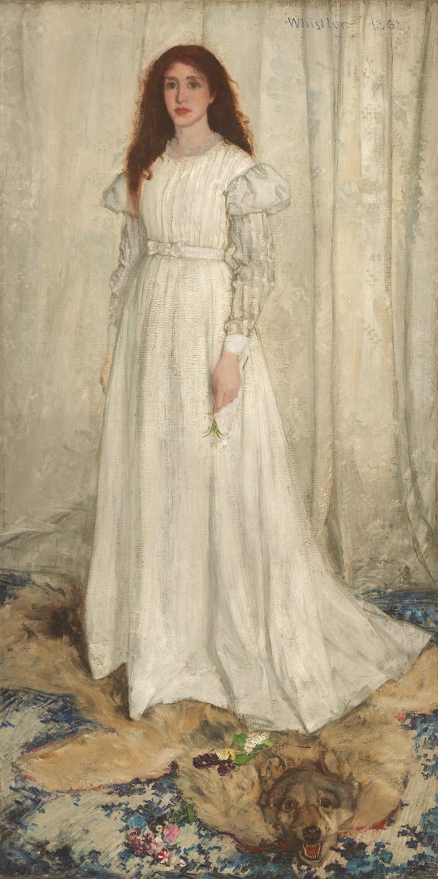 Symfonie v bílé, č. 1: Bílá dívka, 1862. od James Abbott McNeill Whistler