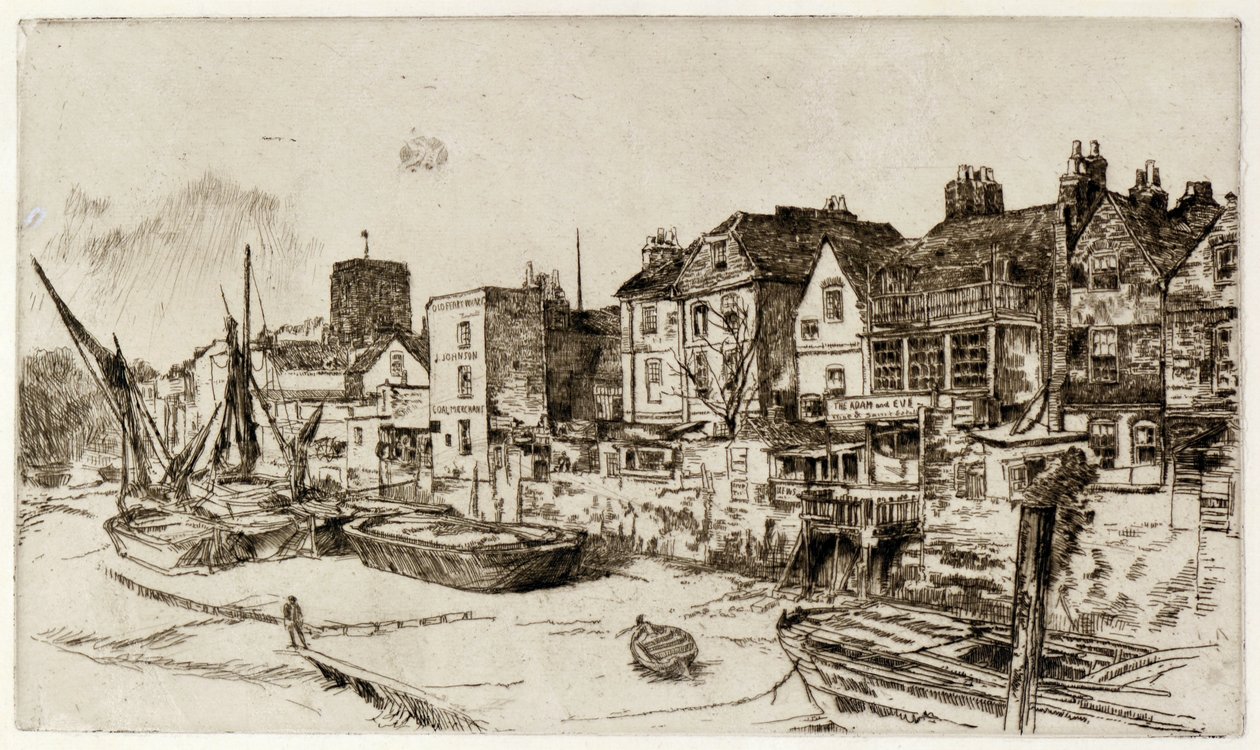 "Adam a Eva" Stará Chelsea od James Abbott McNeill Whistler