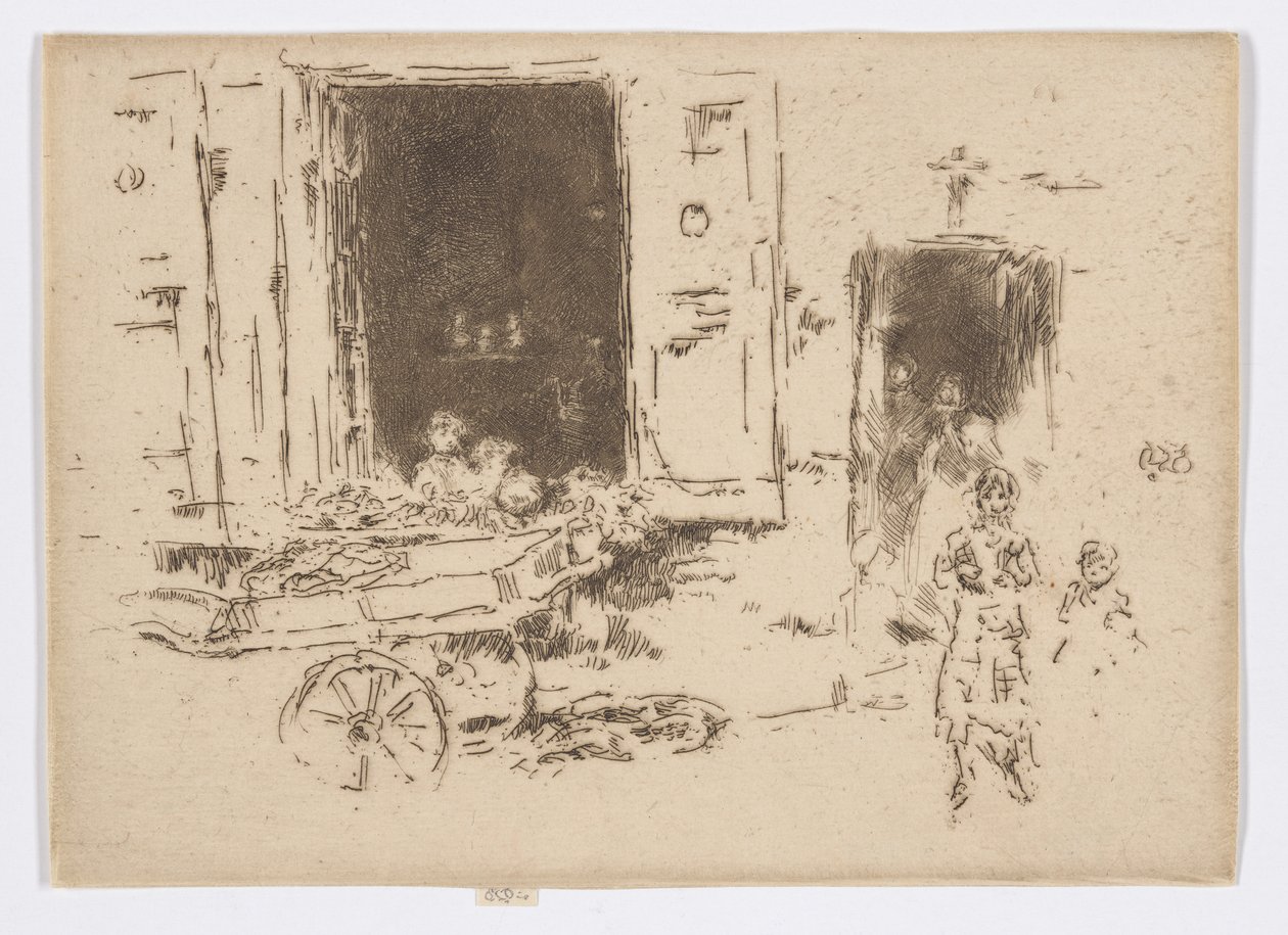 The Barrow- Quartier des Marolles, Brusel od James Abbott McNeill Whistler