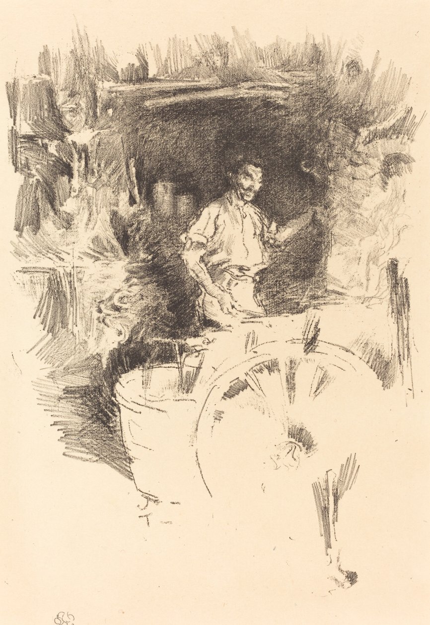 Kovář, 18951896. od James Abbott McNeill Whistler